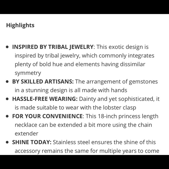 Natural Malachite Necklace: Stainless Steel clasp - Picture 9 of 10